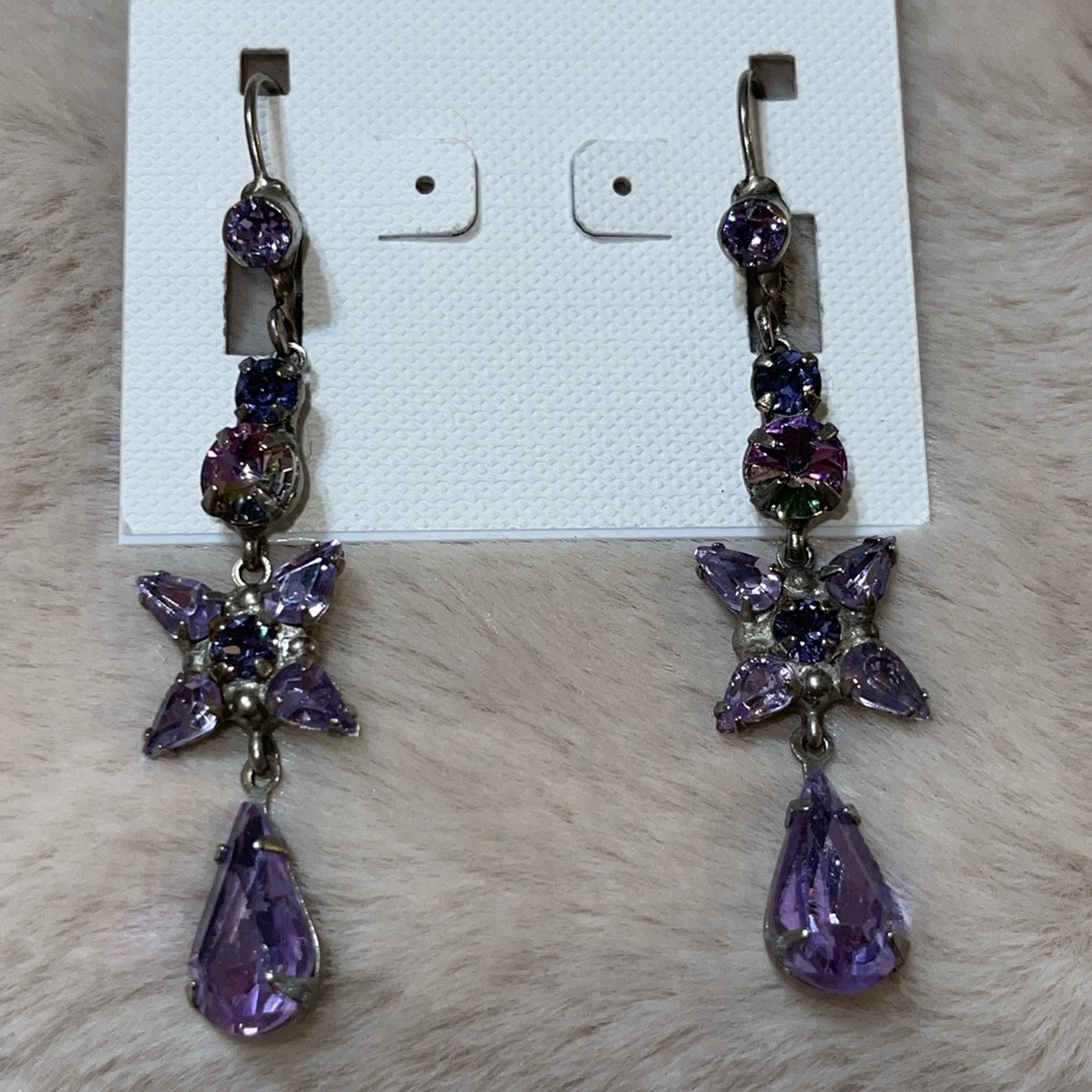Sorrelli Violet Eyes dangle earrings.